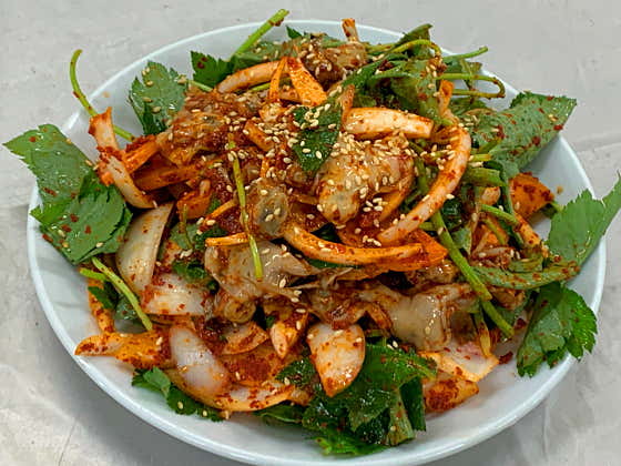굴무침 메뉴 사진(네이버)