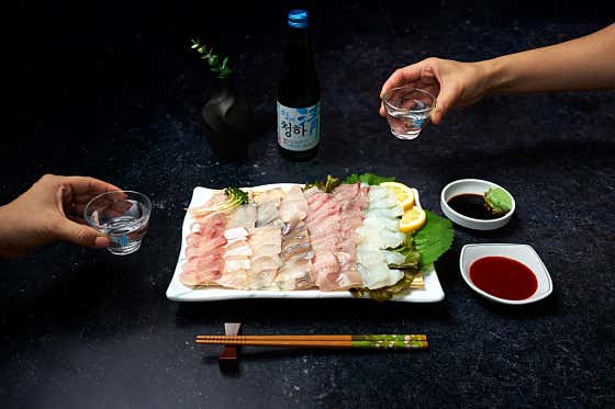 활어회(자연산) 1kg+야채포함 메뉴 사진(네이버)
