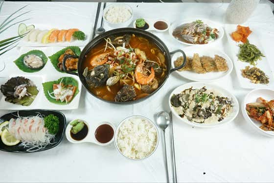 (점심)생우럭탕정식1인 메뉴 사진(네이버)