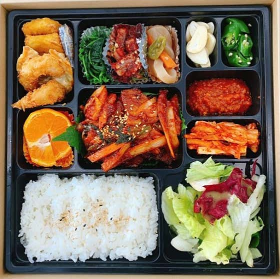제육도시락 메뉴 사진(네이버)