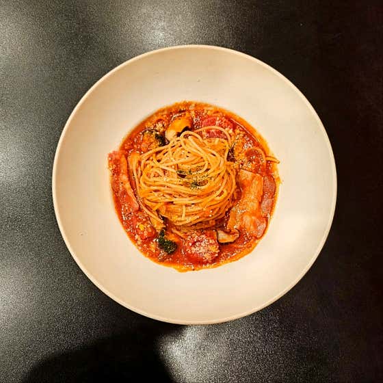 베이컨토마토파스타 메뉴 사진(네이버)