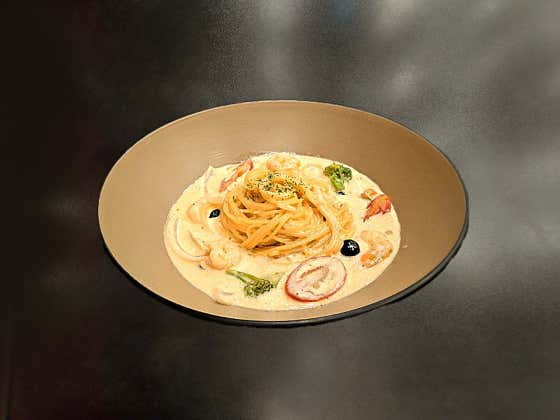 관자새우크림파스타 메뉴 사진(네이버)