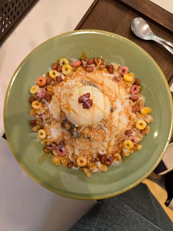 빅사이즈빙수 메뉴 사진(네이버)