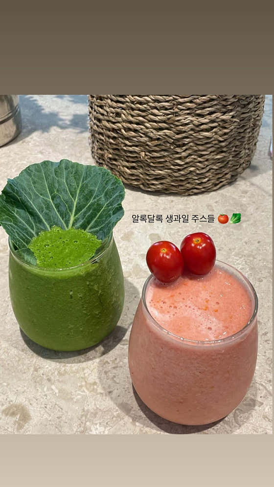 생 토마토 주스 메뉴 사진(네이버)