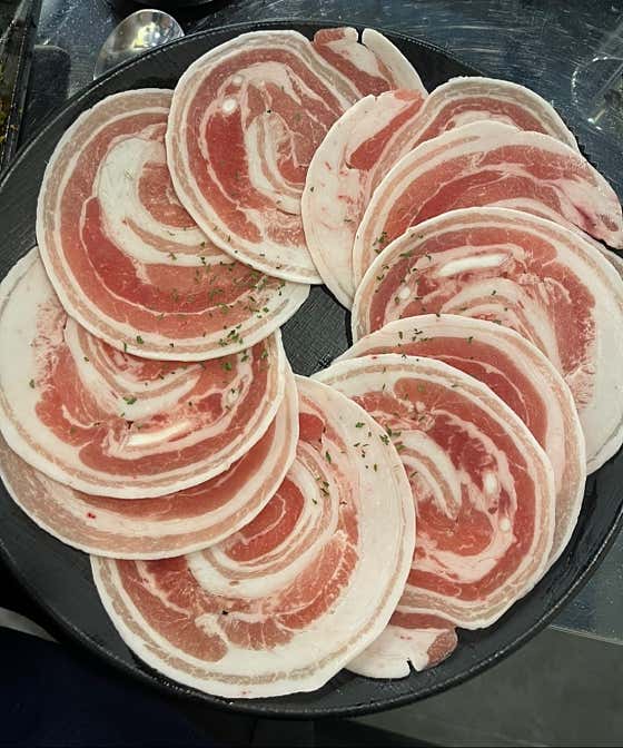 꽃대패삼겹살 메뉴 사진(네이버)