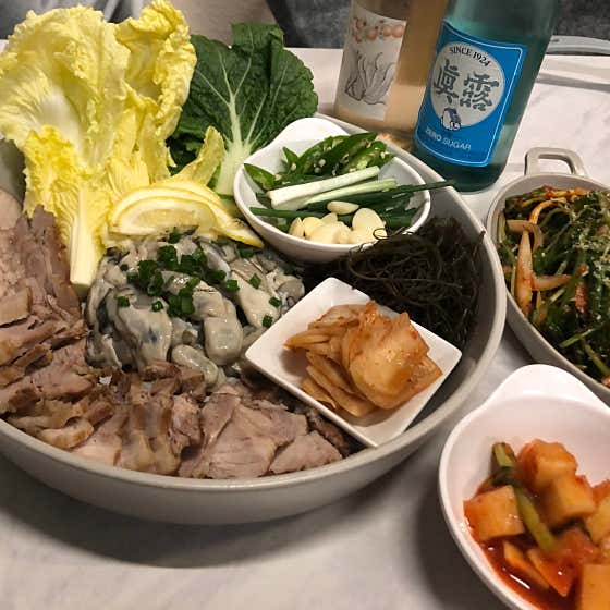 굴보쌈(계절메뉴) 메뉴 사진(네이버)