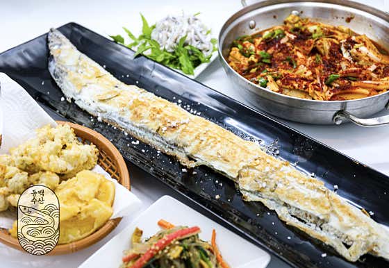 제주 은갈치구이 2-3인 메뉴 사진(네이버)