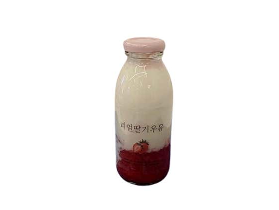 딸기라떼(Only ice) 메뉴 사진(네이버)