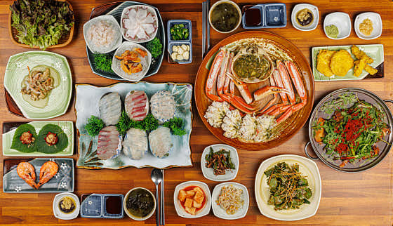 대게+자연산회 2인 세트 메뉴 사진(네이버)
