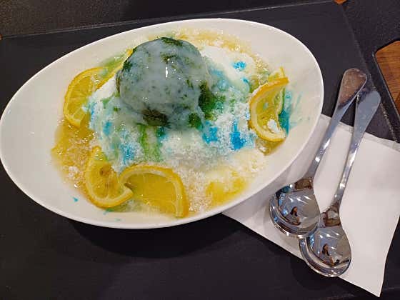 눈꽃빙수 메뉴 사진(네이버)