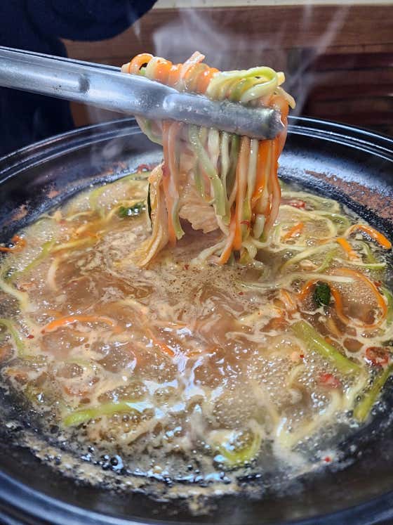 삼겹말이+칼국수 메뉴 사진(네이버)
