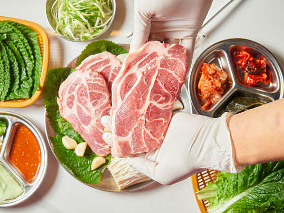 8인 이하 공간+BBQ 세트 메뉴 사진(네이버)