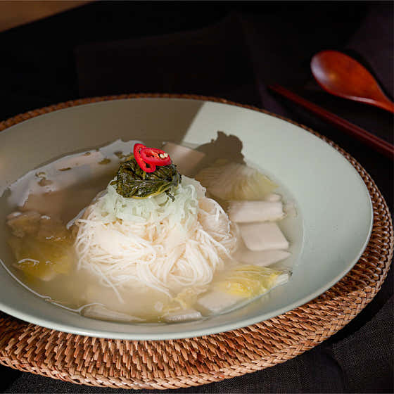 동치미 유채 환상국수 메뉴 사진(네이버)