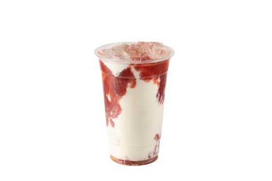 꿀 딸기라떼(ONLY ICE) 메뉴 사진(네이버)