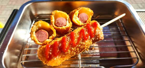찹쌀 핫도그 1개 메뉴 사진(네이버)