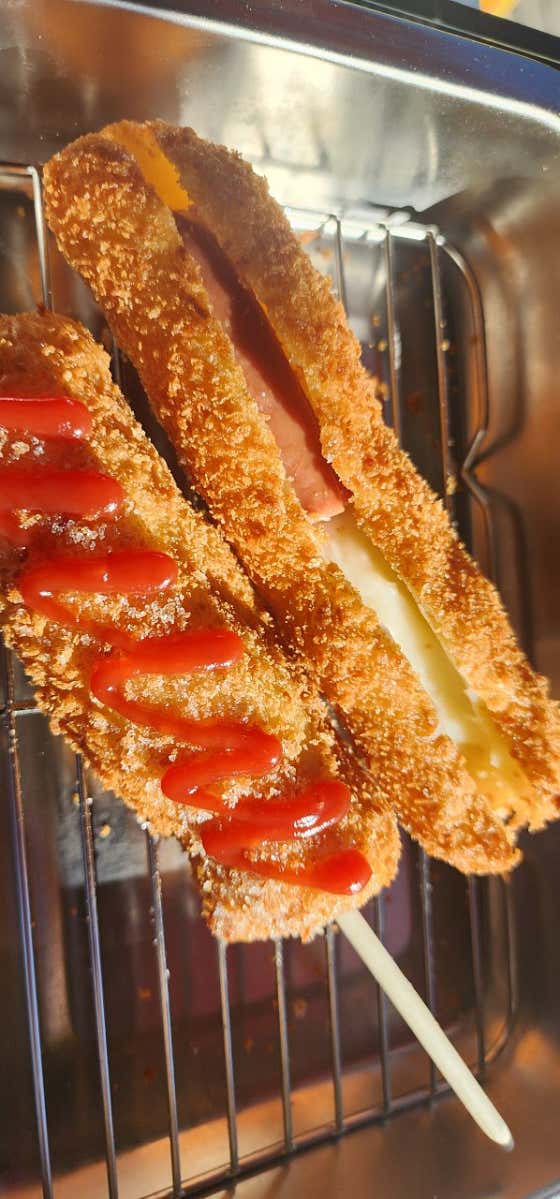 치즈 핫도그 1개 메뉴 사진(네이버)