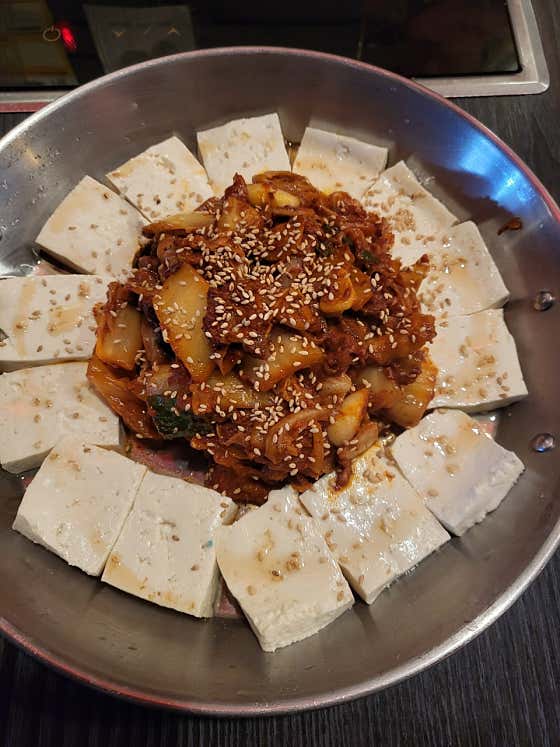 두부김치 메뉴 사진(네이버)