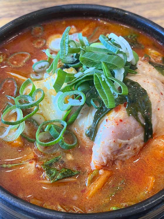 얼큰닭곰탕 메뉴 사진(네이버)