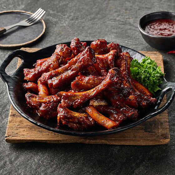 매콤양념쪽갈비 메뉴 사진(네이버)