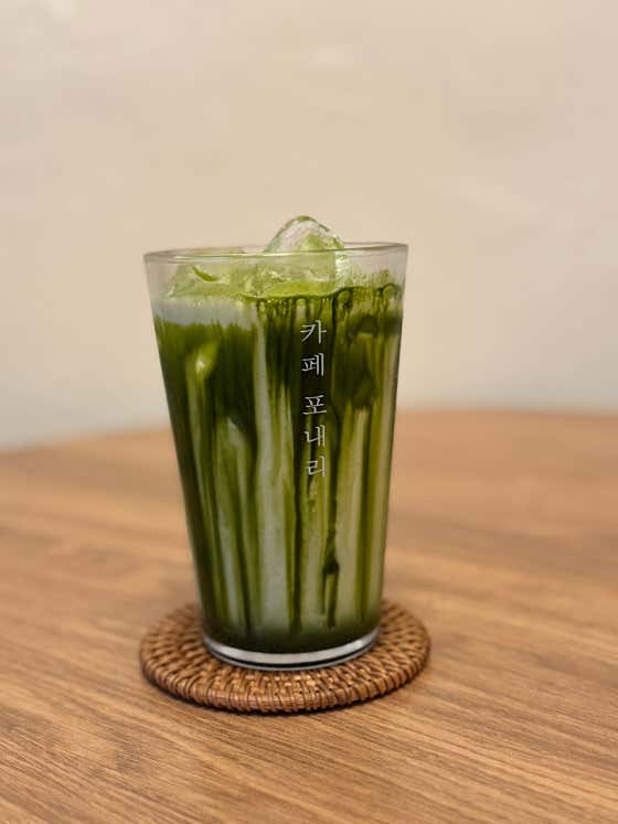 제주말차라떼 메뉴 사진(네이버)