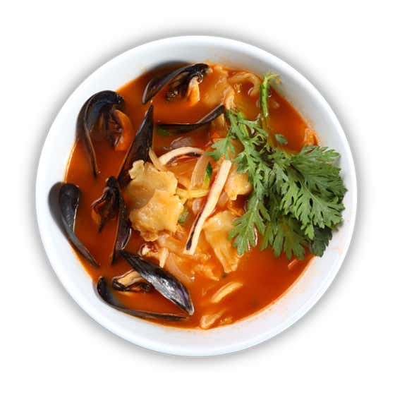 얼큰짬뽕수제비 메뉴 사진(네이버)