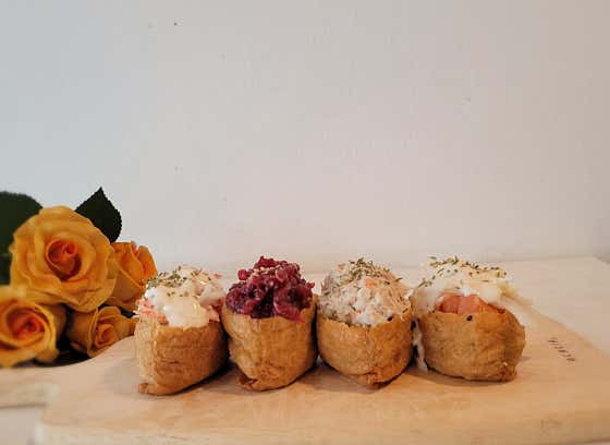 대왕현미유부초밥 3pcs 메뉴 사진(네이버)