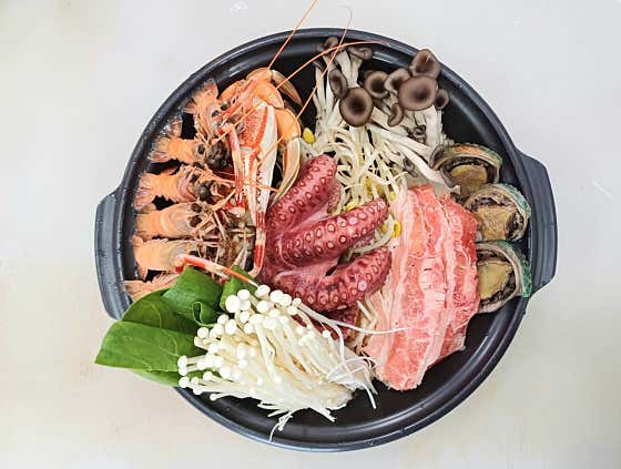 해물 버섯 만두전골(1인) 메뉴 사진(네이버)