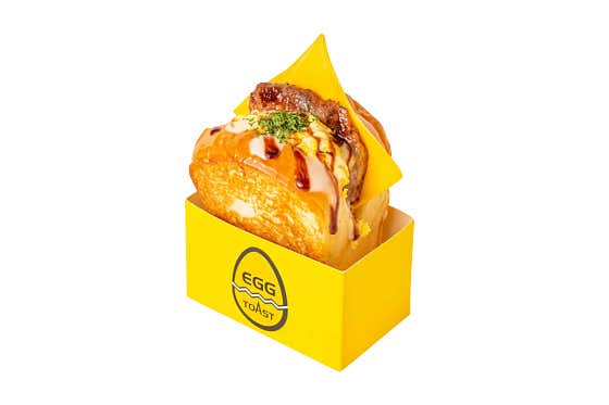 떡갈비치즈토스트 메뉴 사진(네이버)