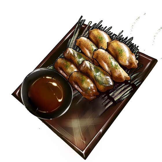 닭껍질교자(8pcs) 메뉴 사진(네이버)