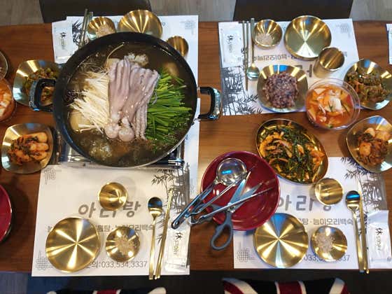 능이오리백숙 메뉴 사진(네이버)