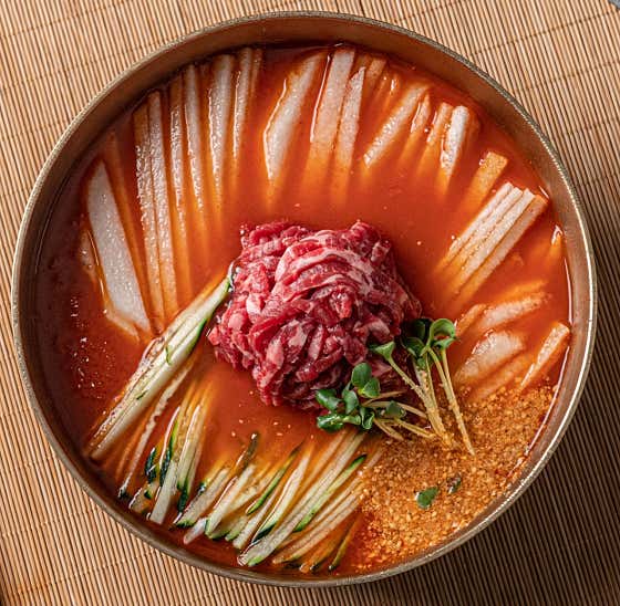 한우육회물회 메뉴 사진(네이버)