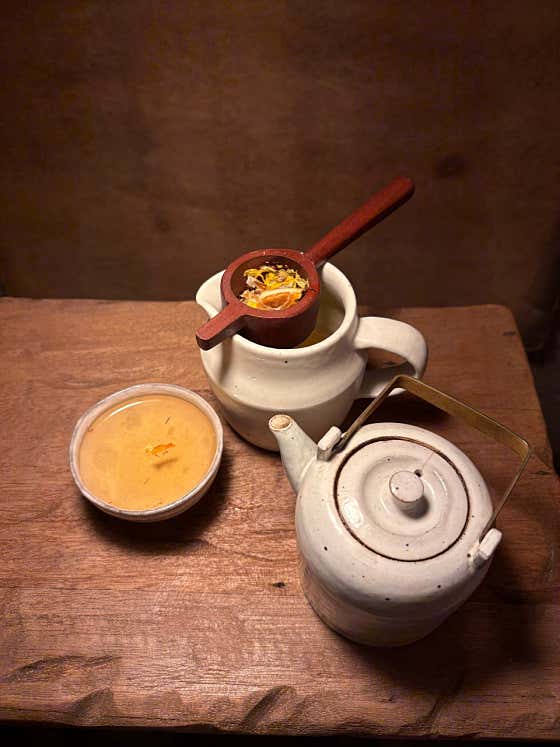 말린 잎 차 메뉴 사진(네이버)