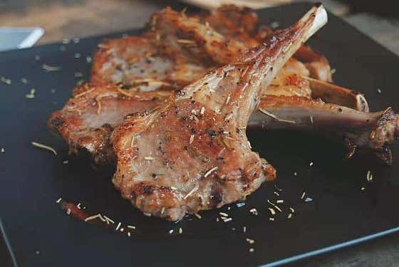 고급양갈비 메뉴 사진(네이버)