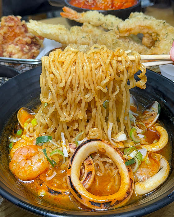 🦐 해물라면 메뉴 사진(네이버)