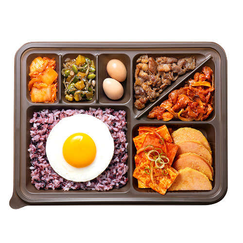 본격도시락(스팸두부조림) 메뉴 사진(네이버)
