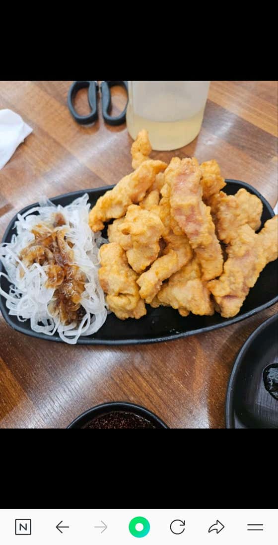 미니 탕수육 메뉴 사진(네이버)