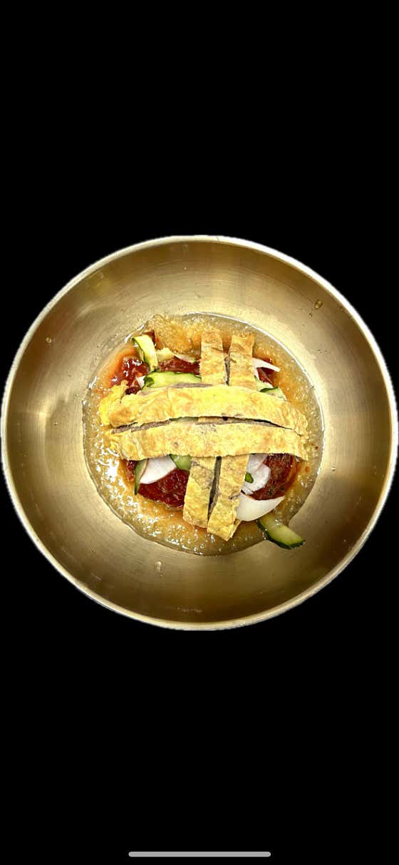 육전비빔냉면 메뉴 사진(네이버)