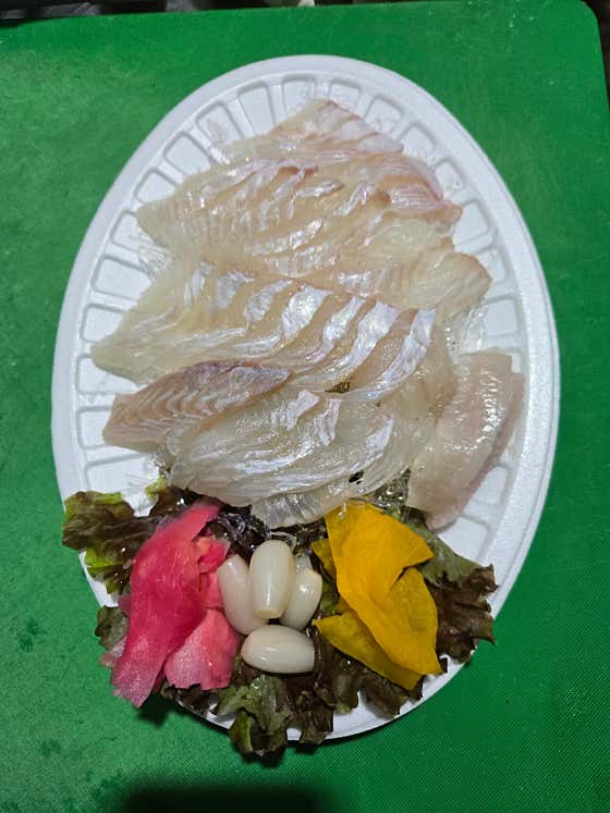 광어회 1인 메뉴 사진(네이버)