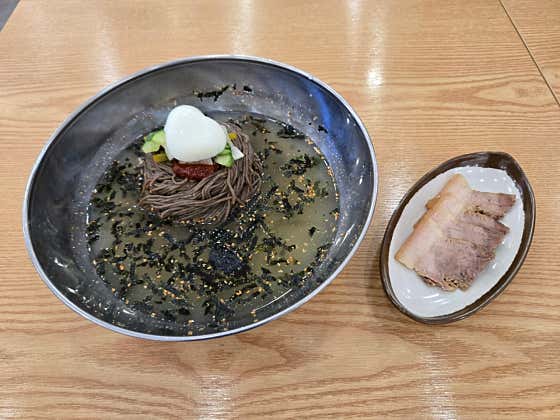 (세트) 물막국수/수육 메뉴 사진(네이버)