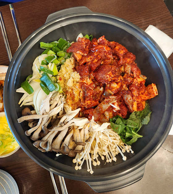 오삼주물럭(1인 가격) 메뉴 사진(네이버)