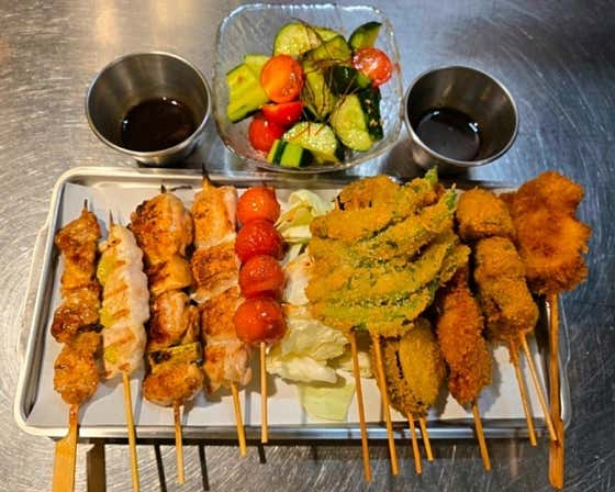 특선 야키토리&쿠시카츠 10종 세트 메뉴 사진(네이버)