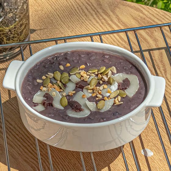 국산 수제 단팥죽 메뉴 사진(네이버)