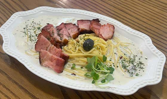 베이컨크림파스타 메뉴 사진(네이버)