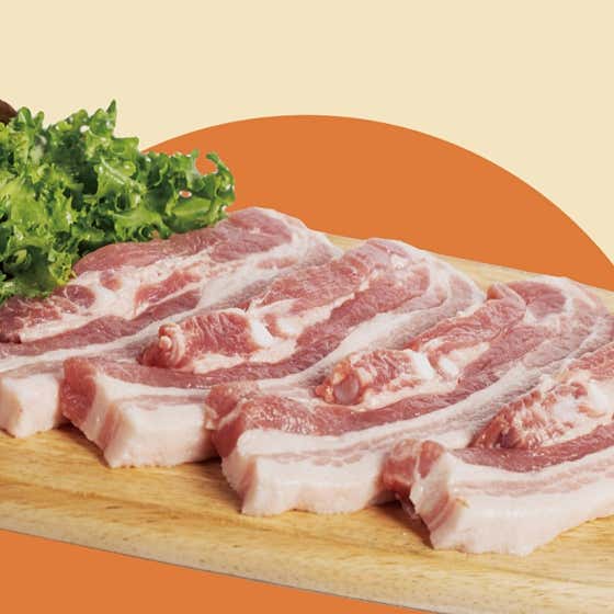 문경약돌 생삼겹살(120g) 메뉴 사진(네이버)