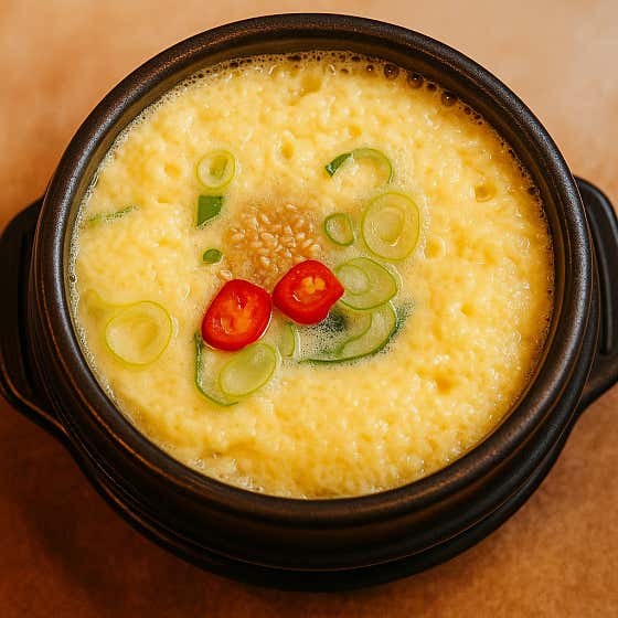 몽글몽글 화산 계란찜 메뉴 사진(네이버)
