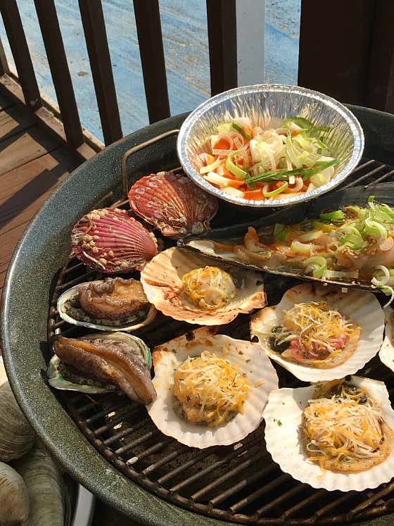 모듬 조개구이 중 메뉴 사진(네이버)