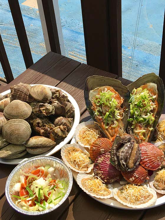 모듬 조개구이 대 메뉴 사진(네이버)
