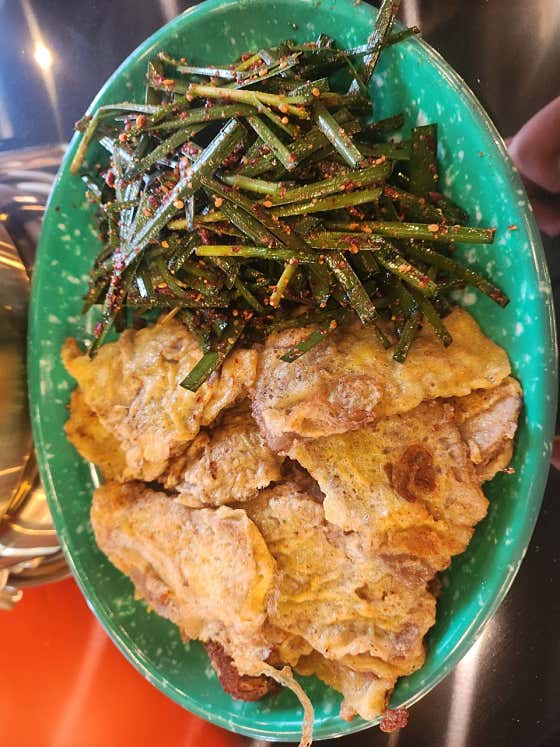 육전,부추 메뉴 사진(네이버)