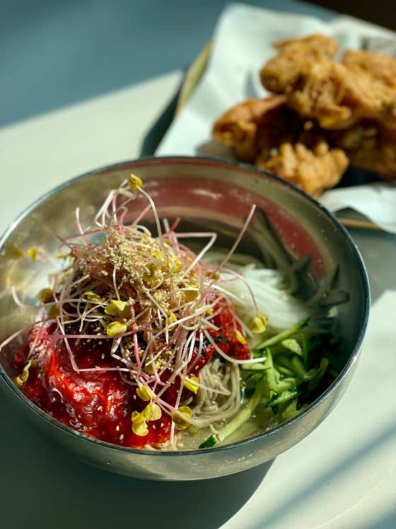 메밀새싹 비빔 막국수 메뉴 사진(네이버)
