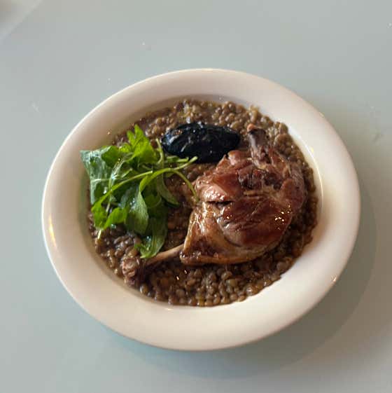 렌틸콩&오리다리(Dinner) 메뉴 사진(네이버)